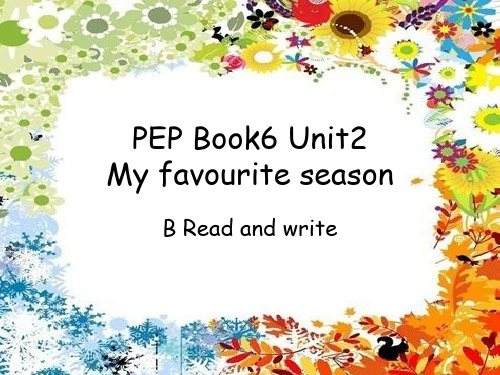 五年级英语下册 Unit 2  B Read and write