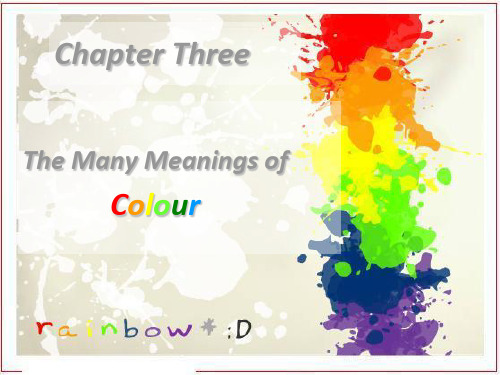 牛津上海版高二英语下Unit 3 Colors The many meanings ofcolors