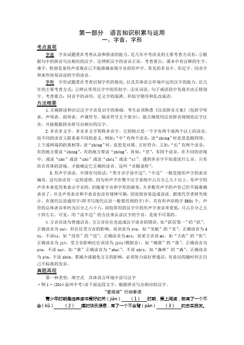 第一部分  语言知识积累与运用.docx师用