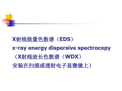 X射线能量色散谱 EDS..