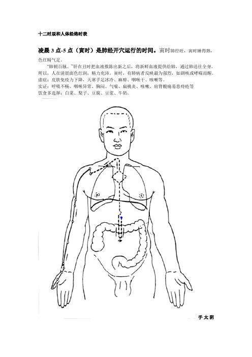 十二时辰和人体经络时