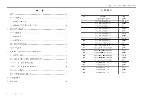 河道地质勘察报告