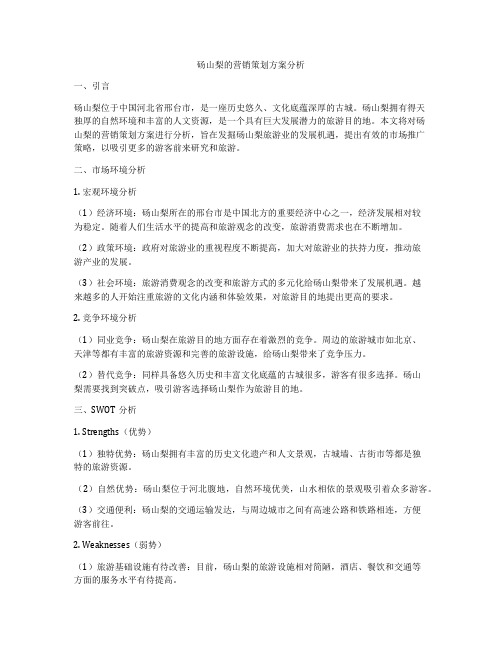 砀山梨的营销策划方案分析