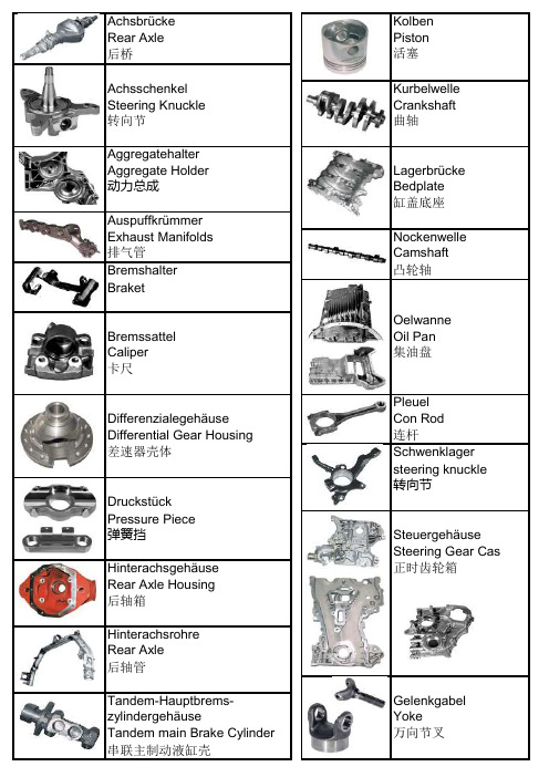 Werkstueke德语词汇