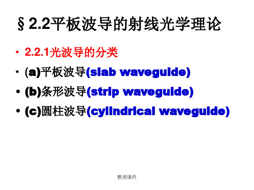 集成光学 第二章第2节 平板波导的射线光学理论