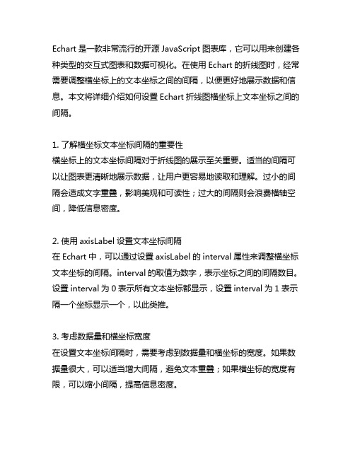 echart折线横坐标的文本坐标 之间的间隔设置