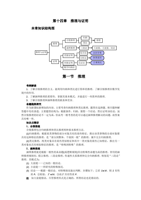 高中数学题型全面归纳  推理