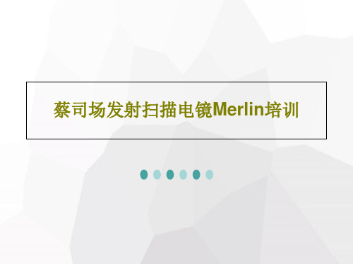 蔡司场发射扫描电镜Merlin培训32页PPT