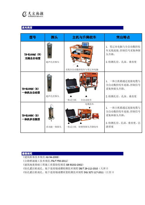 TS-K100系列超声成孔成槽质量检测仪