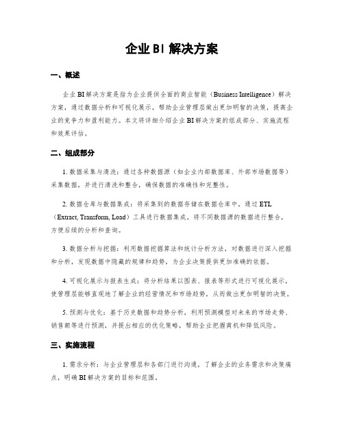 企业BI解决方案