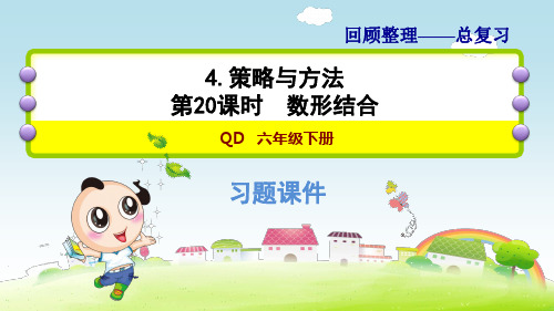 青岛版小学数学六年级下册《第六单元 总复习：4.20数形结合》练习课件PPT