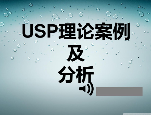 USP理论案例及