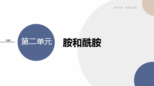 2024-2025学年高二化学(苏教版)选择性必修3配套课件专题5第二单元胺和酰胺