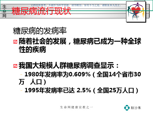 控制糖尿病防治冠心病课件