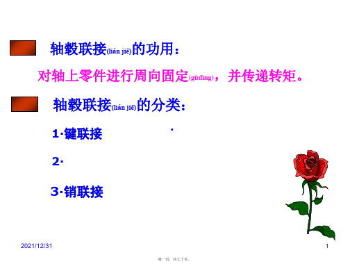 机械基础键连接和销连接课件整理