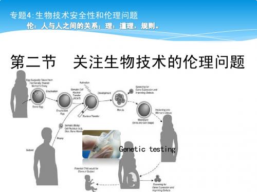 第四章 第二节 关注生物技术的伦理问题