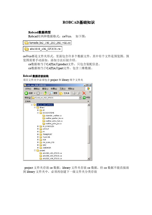 ROBCAD基础知识