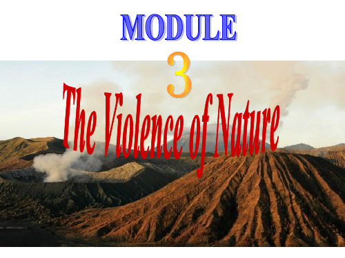 Module3 The Violence of NaturePPT课件