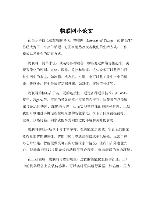 物联网小论文