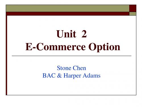 E-Commerce options(unit 2)