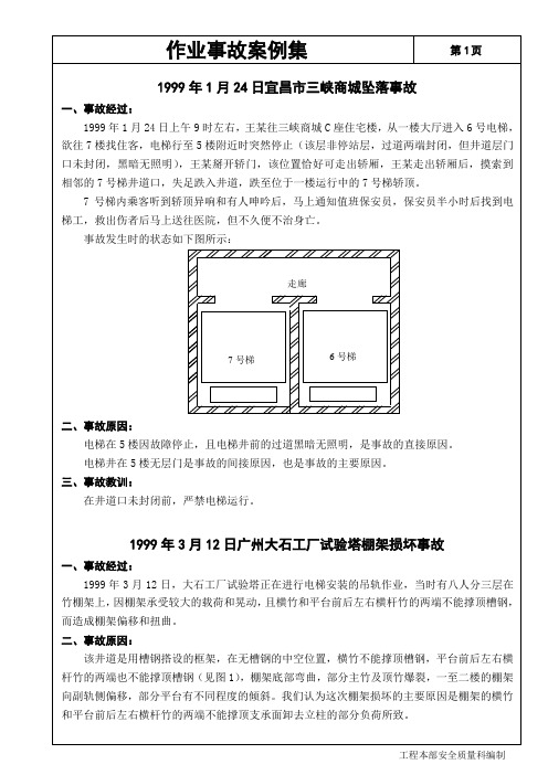 1999年作业事故案例集