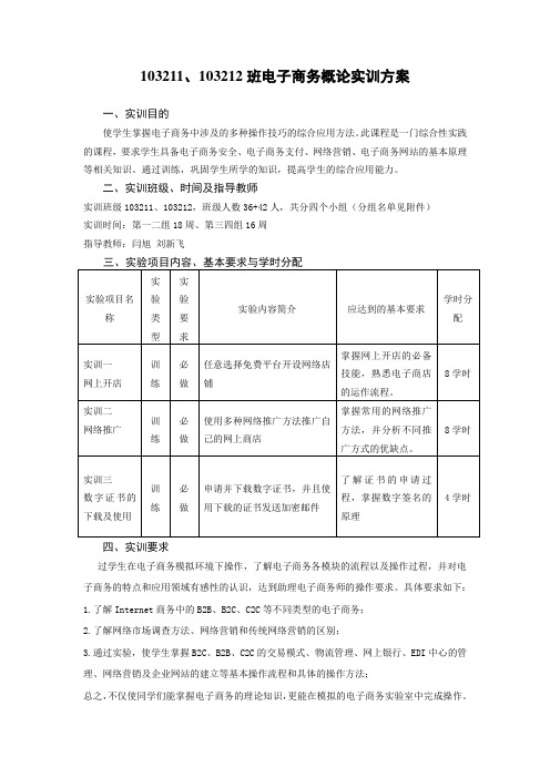 电子商务实训指导