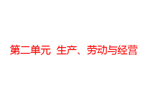 高考政治一轮复习课件第四课生产与经济制度