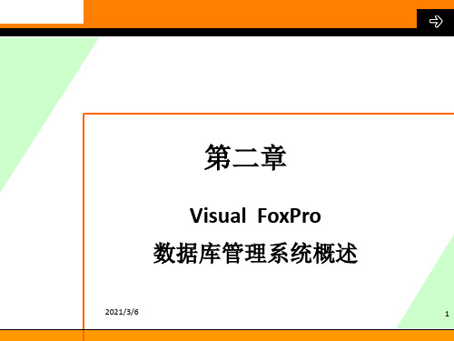 VisualFoxPro数据库系统概述