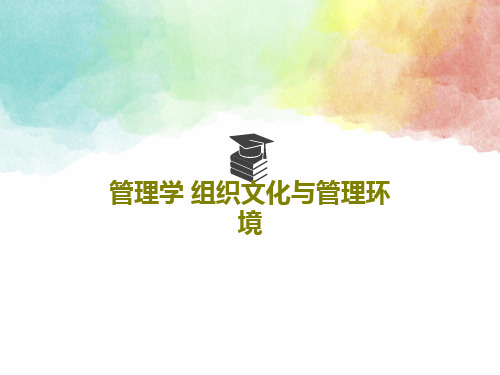 管理学 组织文化与管理环境共126页文档