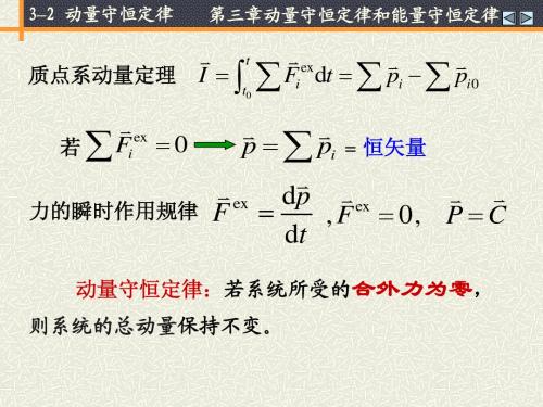 大学物理3_2动量守恒定律