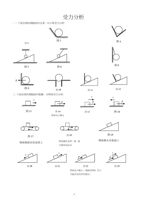 最全受力分析图组含答案