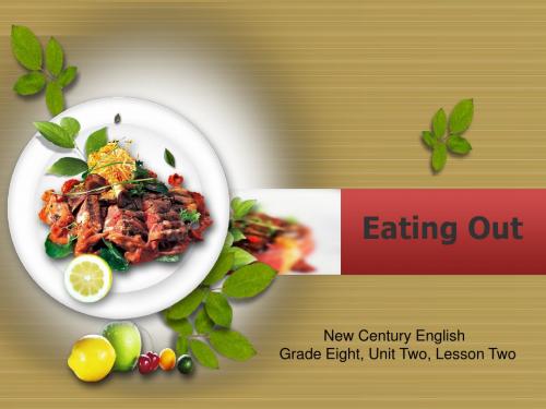 G8U2L2-Eating Out 初中英语