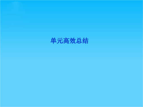 优化方案高考历史总复习(人教版)课件第14单元单元高效总结