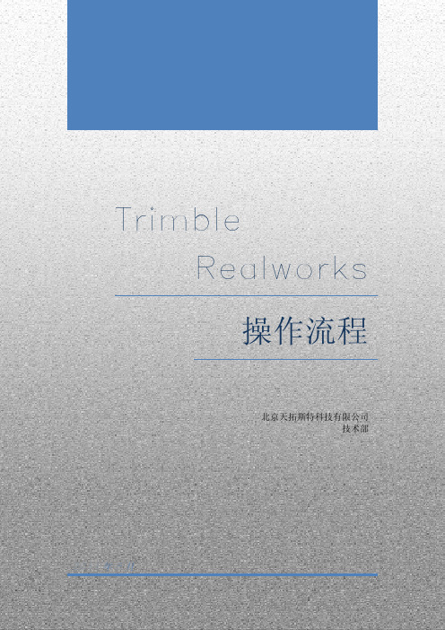 TRIMBLE REALWORKS 详细操作流程