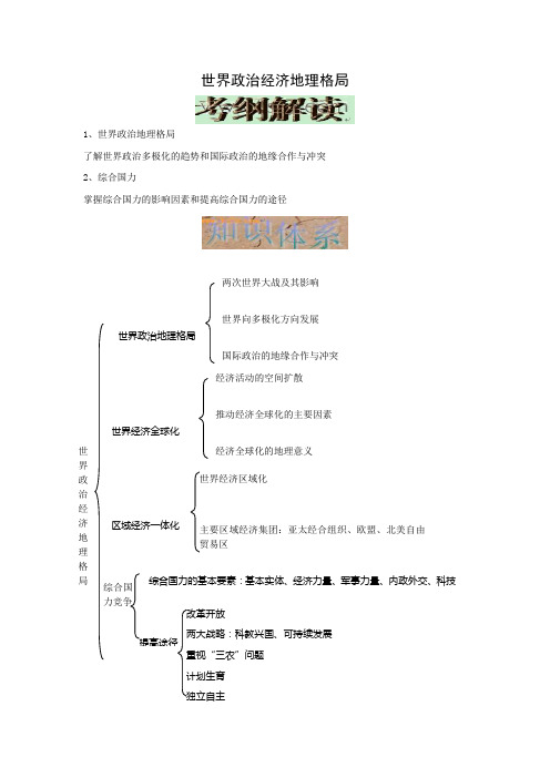 2010年高考地理一轮复习必备：世界政治经济地理格局