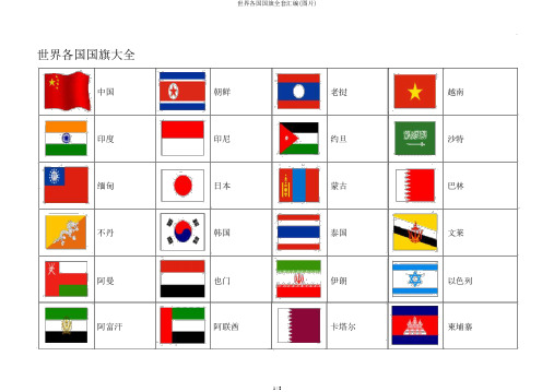 世界各国国旗全套汇编(图片)