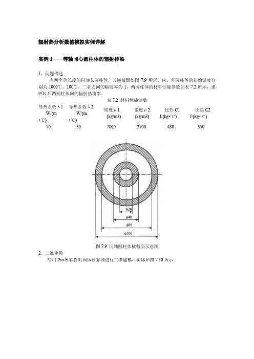 辐射热分析数值模拟实例详解