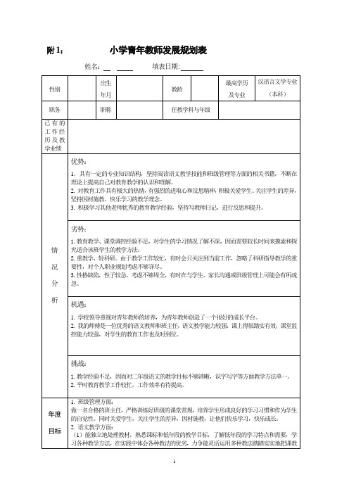 师徒结对表