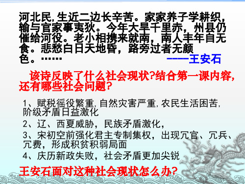 高中历史选修1《x王安石变法 王安石变法的主要内容》442人教PPT课件