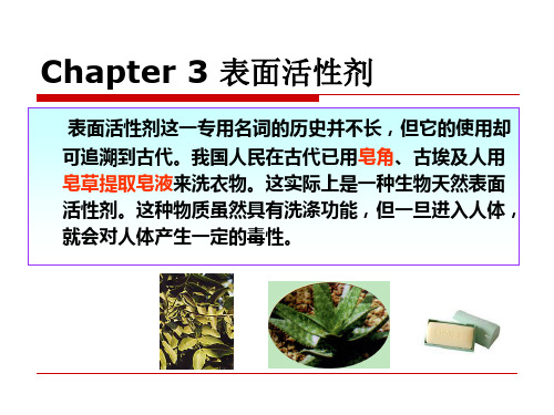 精细化工工艺学-3表面活性剂xu