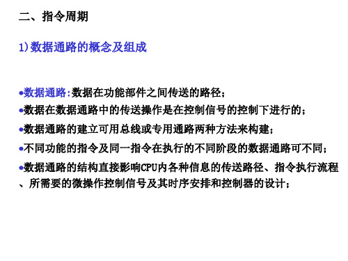 计算机组成原理第5章2-指令周期