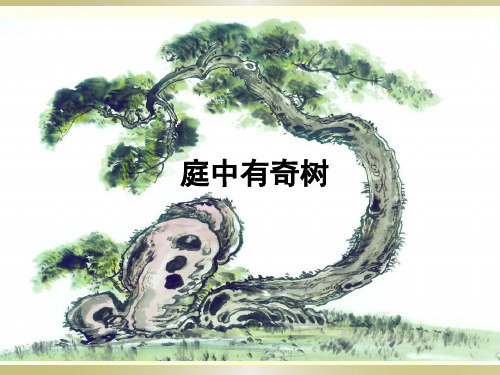 庭中有奇树 龟虽寿
