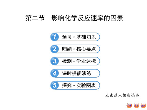 第二节 影响化学反应速率的因素