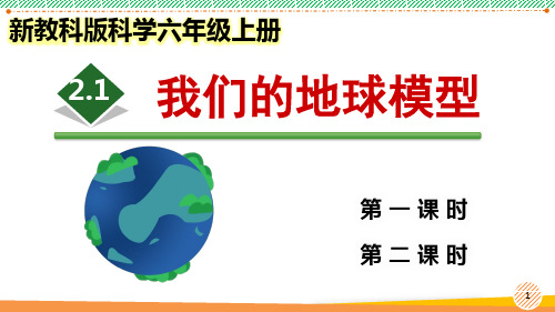 新教科版科学六年级上册《我们的地球模型》优质课件