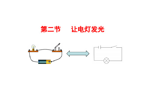 沪科版(广西)物理初中第二节  让电灯发光