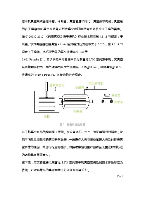 冻干机真空异常诊断及排查方法