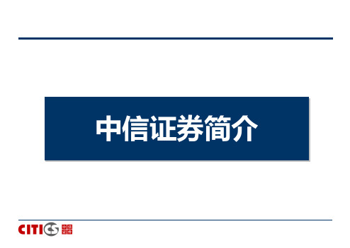 中信简介20110325资料