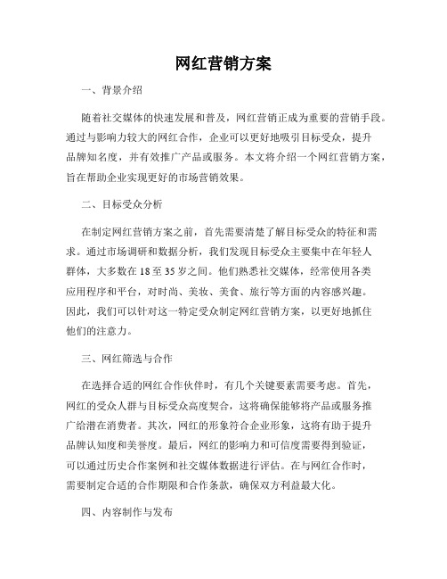 网红营销方案