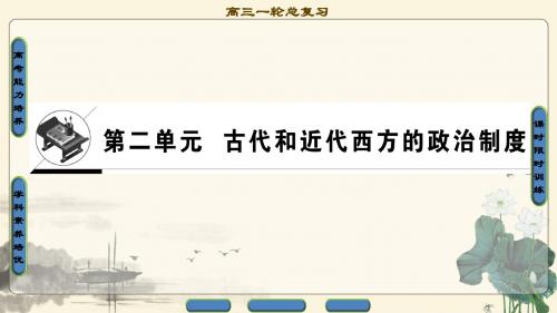 2018届高三历史一轮复习(江苏专用)课件 第2单元 第3讲 古代雅典的民主政治和罗马法