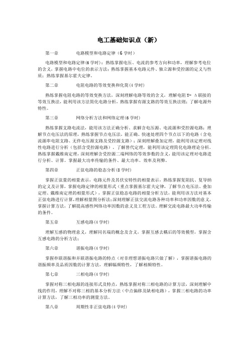 哈工程电工基础知识点[新]